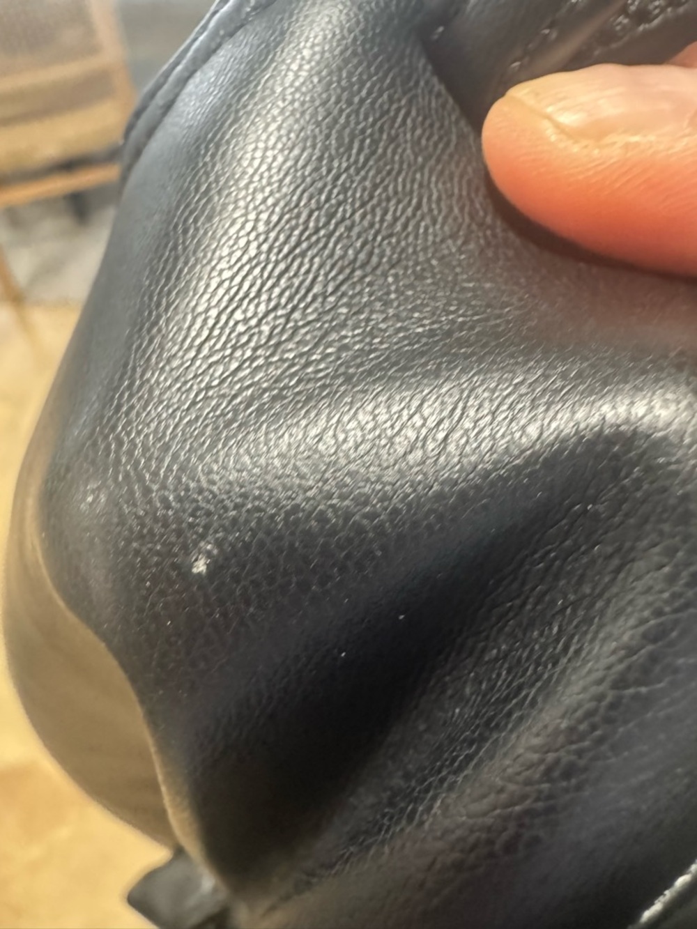 Good American "Good Icon" Faux Leather Pants in Black Size 28 - Picture 9 of 11